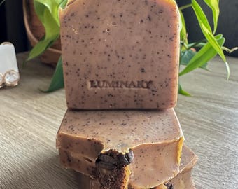 Corner Cafe Soap Bar | Coffee, Chocolate & Caramel | Cold Process Soap | Handmade Natural Tallow Soap