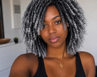 Short Faux Locs Wig for Women, Synthetic Dreadlock Braided Wig, Afro Twist Protective Style Hair, Boho Short Loc Wig