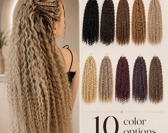 22 Inch Curly Ponytail Extension, Long Wavy Ponytail Hairpiece, Elastic Rope Ponytail, Heat Resistant Synthetic Hair Extension for Women