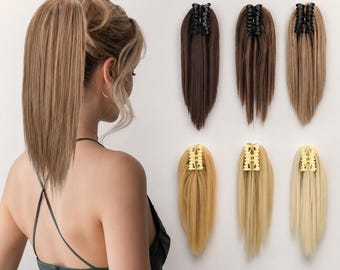 Long Wavy Ponytail Extension, Wrap Around Ponytail Hairpiece, Heat Resistant Synthetic Hair Extension, Natural Looking Ponytail for Women