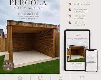 Descarga digital de diseño de pérgola a medida por Homeofkp