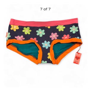 Freya Hipster Boyleg Undies – Daisy Navy Print Cotton Lycra, Comfortable All-Day Wear