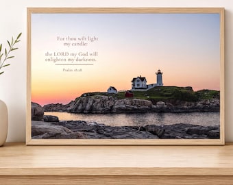 Nubble Lighthouse| Cape Neddick | Sunrise Maine Coastal Wall Art Print