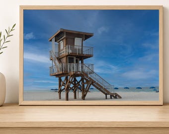 Coquina Beach Lifeguard Tower | Anna Maria Island Fine Art Photography