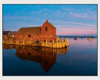 Motif No 1 Blue Hour Cape Neddick Fine Art Print