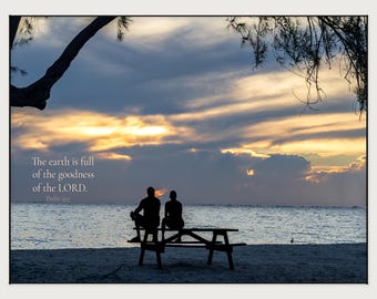 The Earth Is Full of His Goodness | Psalm 33:5 | Anna Maria Island Sunrise Photography