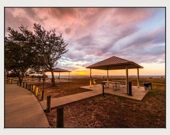 Sunset Over Tampa Bay | Dramatic Florida Coastal Landscape Wall Art