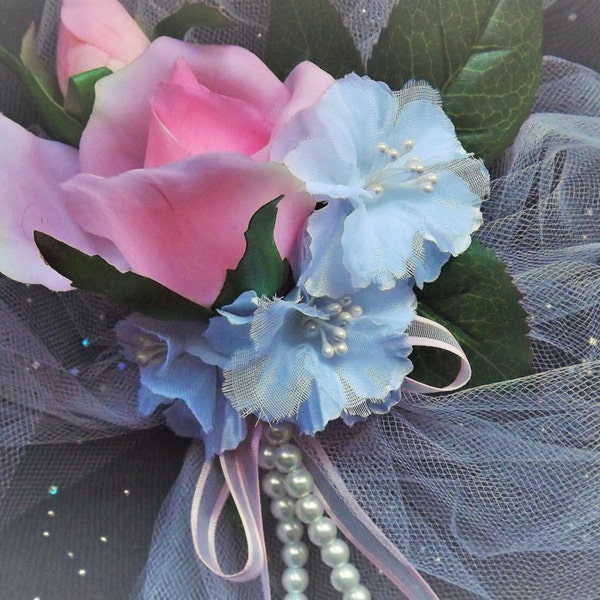 Mom to be corsage and 15 capias (recuerdos), baby shower, baptism. Baby Girl