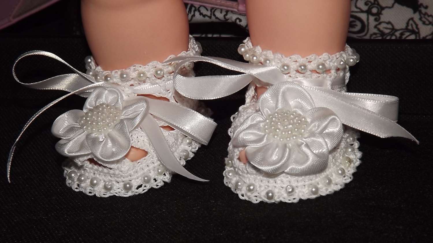 Baby Shoes, Girl Sandals, White Perfect for a Special Day, Baptism ...