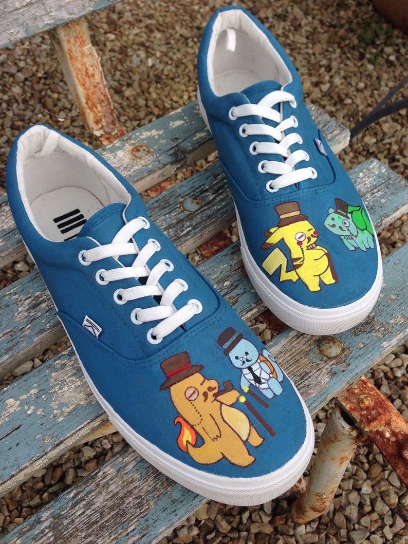 Chaussures Pokemon Hommes Pokemon Gifts Pokemon Clothing Etsy