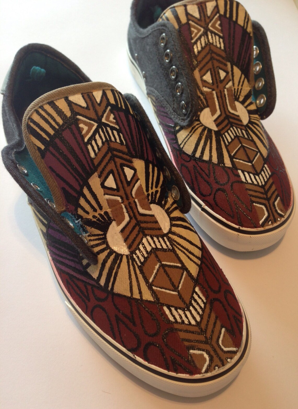 Men's Navajo Shoes Native American American Indian Art Etsy