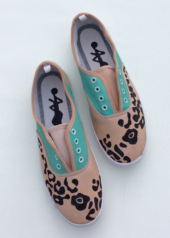 green leopard shoes