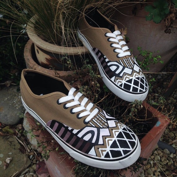 vans tribal print shoes