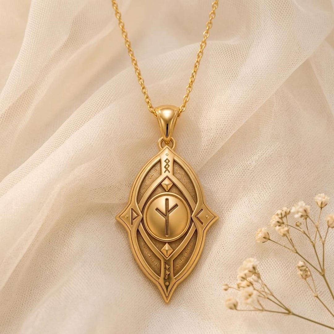 Protection Rune Tatoo Protective Rune Necklace | 925 Sterling Silver | Norse Mythology ...