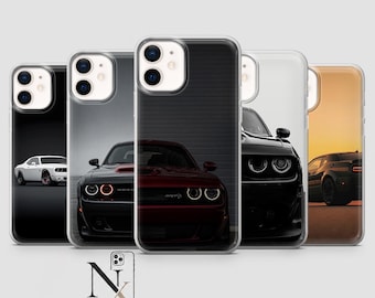 Challenger Phone Case Muscle Car Charger SRT Cover for iPhone 17Pro, 16, 15, 14, 13, 12, Samsung S26, S25, S24, S23Fe, A16, A56,Pixel10,9Pro