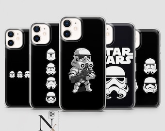 Stormtrooper Phone Case Star Wars Soldier Cover for iPhone 17Pro, 16, 15, 14, 13,12, Samsung S26, S25, S24, S23Fe, A16, A56, Pixel 10, 9 Pro