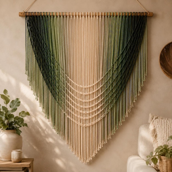 Macramé Wall Hanging Pattern PDF For Intermediates, Boho Fiber Art Tutorial Pdf, Gift For Her, Digital Download PDF