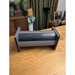 Atlantic CD Storage Case Roll Top Desktop Media Organizer Grey Black