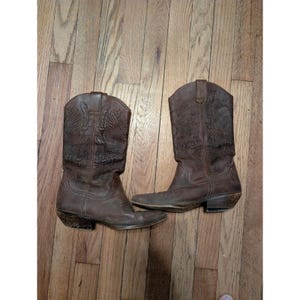 Vintage Eagle Cowboy Boots - Etsy