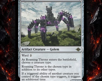Secret Lair Goblin Storm: Roaming Throne by Wizard of Barge Proxy