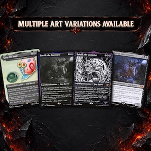 May include: Four collectible trading cards featuring the character Toxrill, the Corrosive, with one card titled Gary, the Snail. The cards display various artistic styles and text, with a header stating MULTIPLE ART VARIATIONS AVAILABLE.