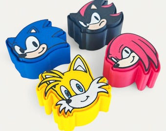 Sonic, Tails, Knuckles, Shadow Clickers – Nostalgic Collection Accessories