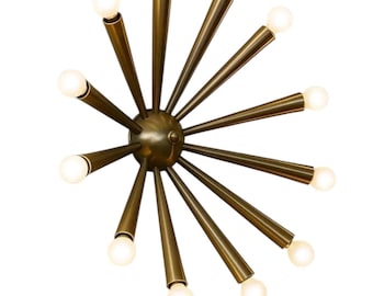 Mid Century Messing Kultig Massiv Messing Wandleuchte & Fester Kronleuchter Küche Wandlampe Moderne Designer Leuchte
