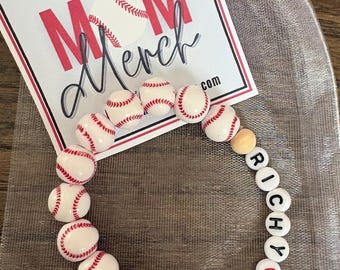Personalized Baseball Bracelet