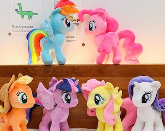 Rainbow Pony Unicorn Plush Toy  A suitable birthday gift for children