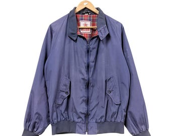 1970〜1980s BARACUTA by Van Heusen G9 1970's Baracuta Bomber Jacket , Dark Blue Corduroy, Van Heusen