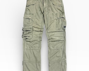 Vintage Polo Ralph Lauren Olive Cargo HBT Pants (Size 32)