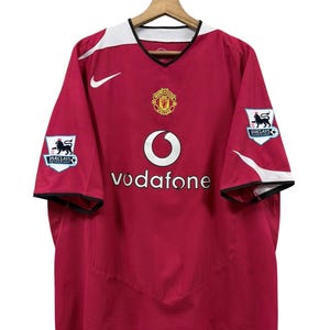 Manchester United Vodafone Jersey - Etsy Canada