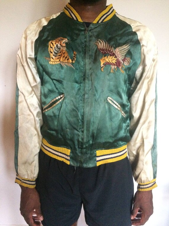 Rare Sukajan souvenir jacket /military tour jacket Vintage Etsy