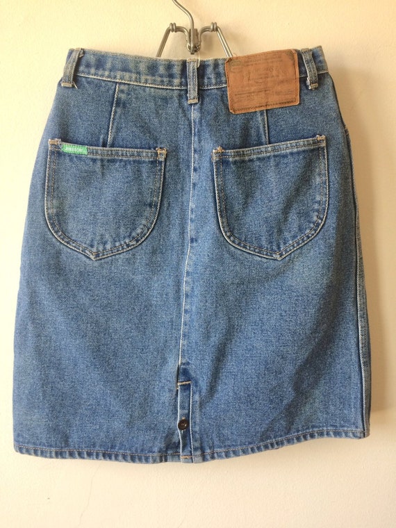 western denim skirt