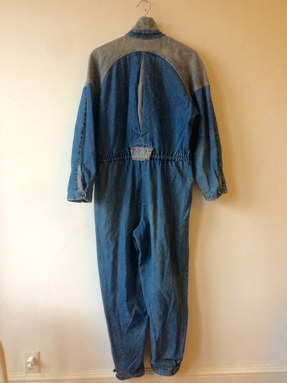 Sale! 80s Bill Blass Denim Corduroy Jumpsuit Cover