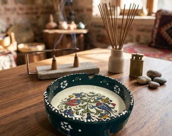 Cinzeiro de charutos artesanal em cerâmica - Presente de luxo para apreciadores de charutos