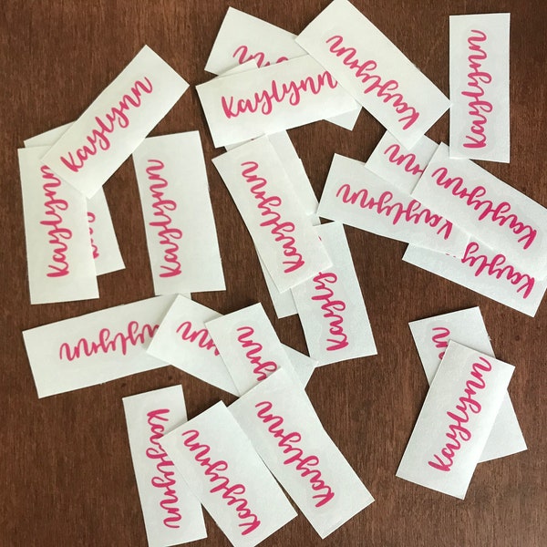 Name Vinyl Lettering Etsy