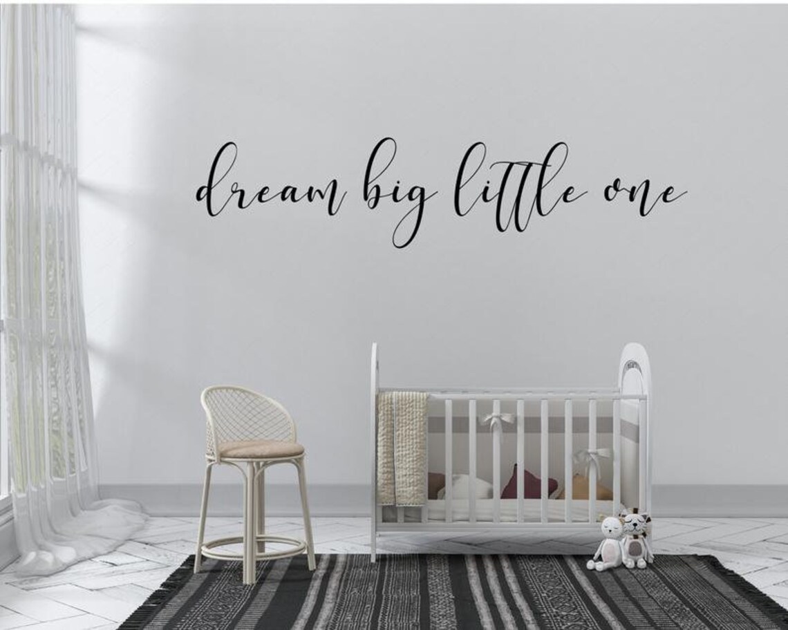Dream Big Little One Vinyl Wall Decal - Etsy