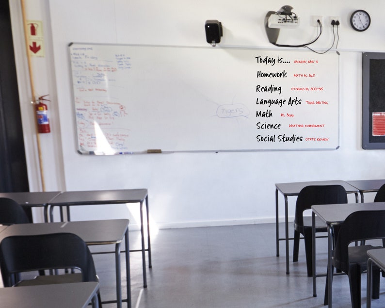 Classroom Subject Whiteboard Labels Etsy