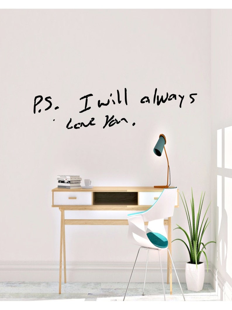 Custom Personalized Handwriting Wall Vinyl Decal Etsy