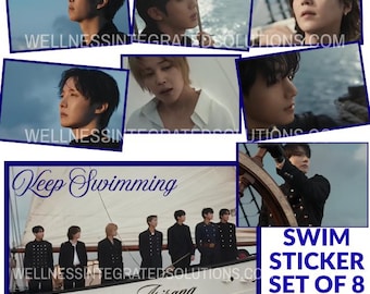 BTS SWIM MV inspired stickers