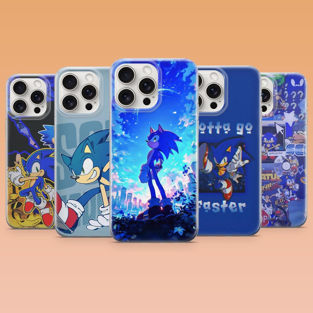 Sonic Phone Case Tails Knuckles Friends Cover for iPhone 17 16 15 14 13 ...