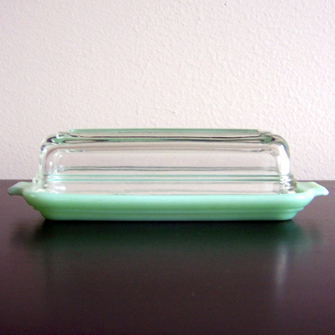 Vintage Fire King Jadeite Covered Butter Dish Etsy