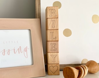 Personalized Blocks Personalized Gift Baby Name Blocks Baby Blocks Baby Shower Gift Wood Blocks Wooden Name Blocks Nursery Decor Home Décor