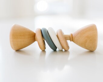 baby rattle wooden