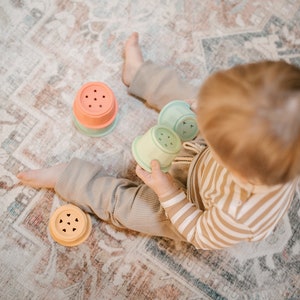 Stacking cups for baby and montessori play image 3