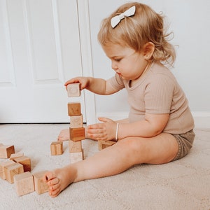 Sign Language Blocks ASL learning toy blocks for preschool and toddlers American Sign Language image 9