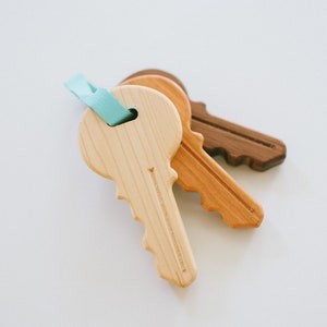 Wooden Keys Wooden Toy Toddler Toy Baby Toy Wood Toy Educational Toy Waldorf Toy Wood Key Set Toy Montessori Toy Educational Toy