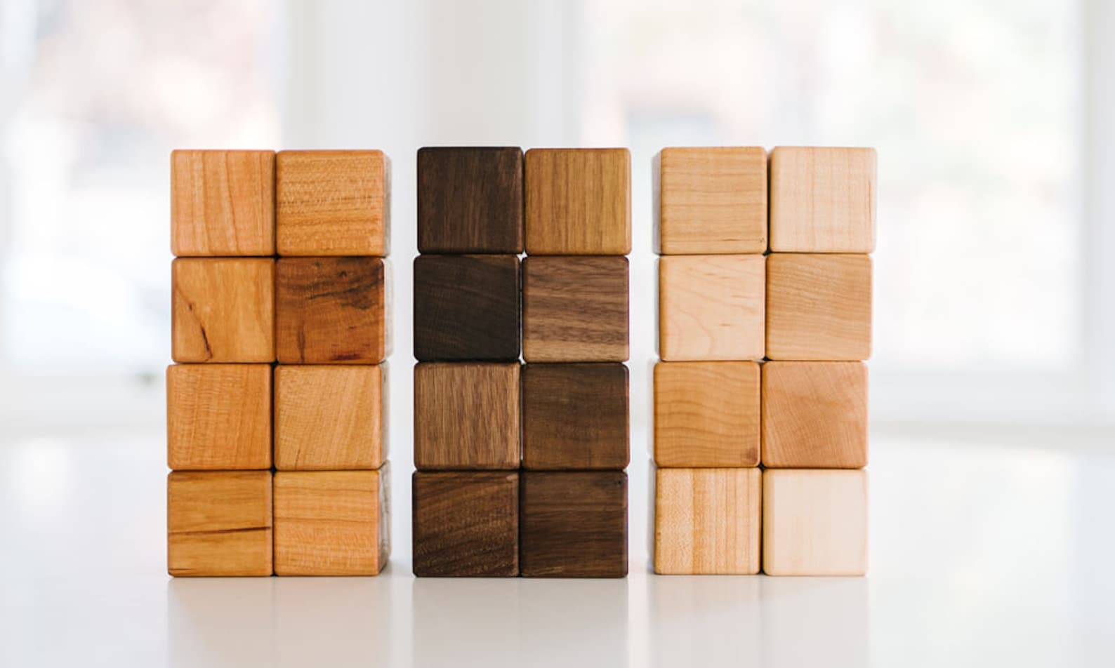 24 Building Blocks Wood Blocks Wooden Building Blocks Set Etsy