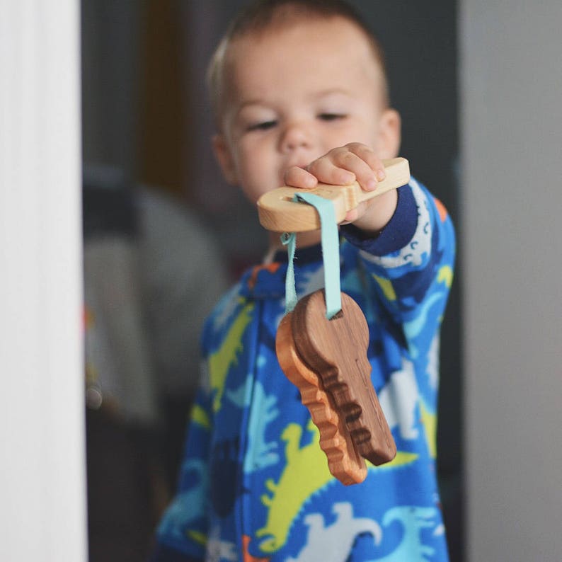 Wooden Keys Wooden Toy Toddler Toy Baby Toy Wood Toy Etsy
